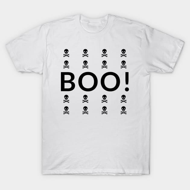 Boo! Skeleton Edition T-Shirt by PrimalWarfare